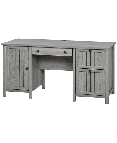 Homcom Vintage Executive Desk, Home Office Station, Student Table with Cabinet