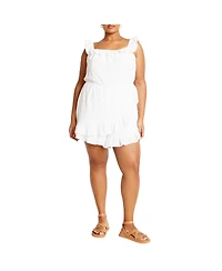 City Chic Plus Christa Playsuit