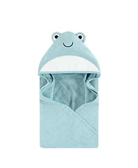 Hudson Baby Unisex Cotton Animal Face Hooded Towel, One