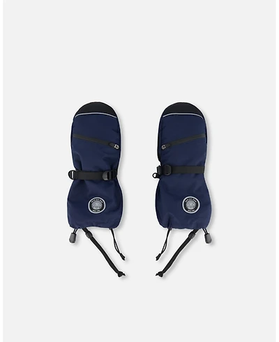 Deux par Kids Unisex Technical Mittens Navy