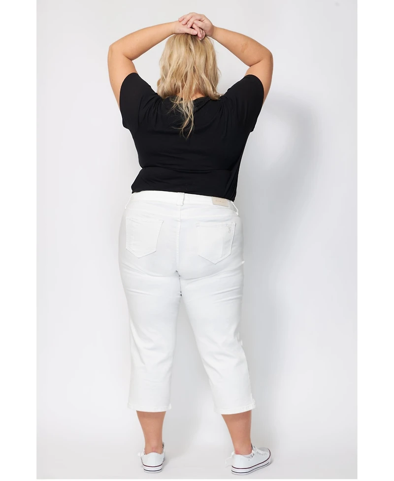 Slink Jeans Plus Mid Rise Crop