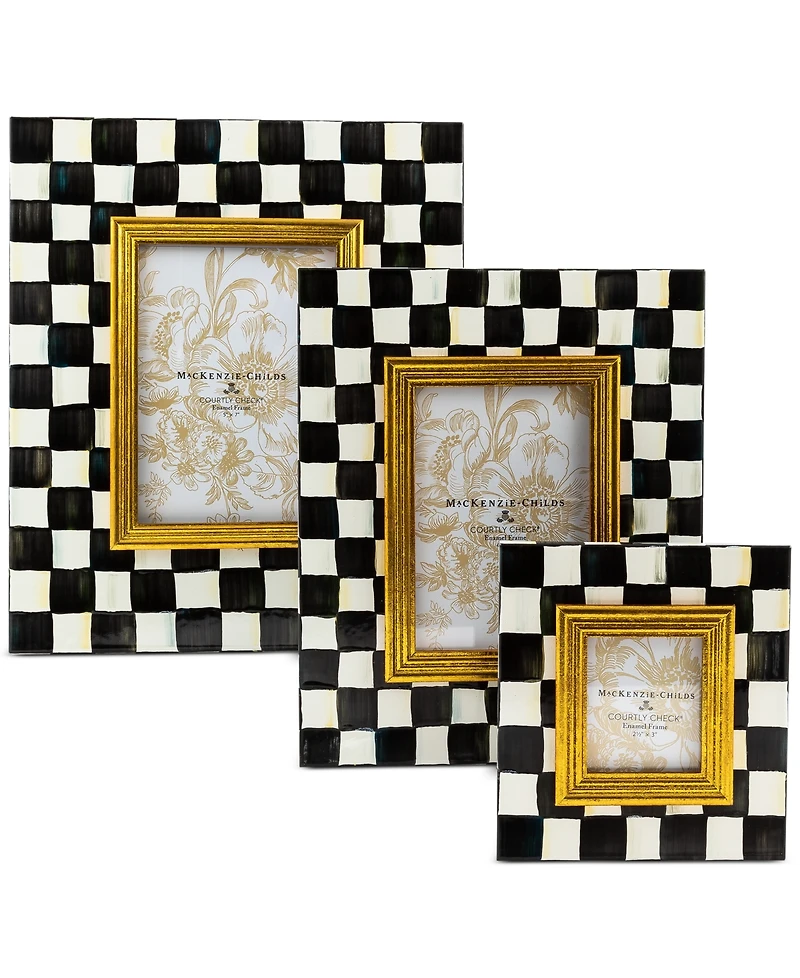 Mackenzie-Childs Courtly Check 2.5" x 3" Picture Frame