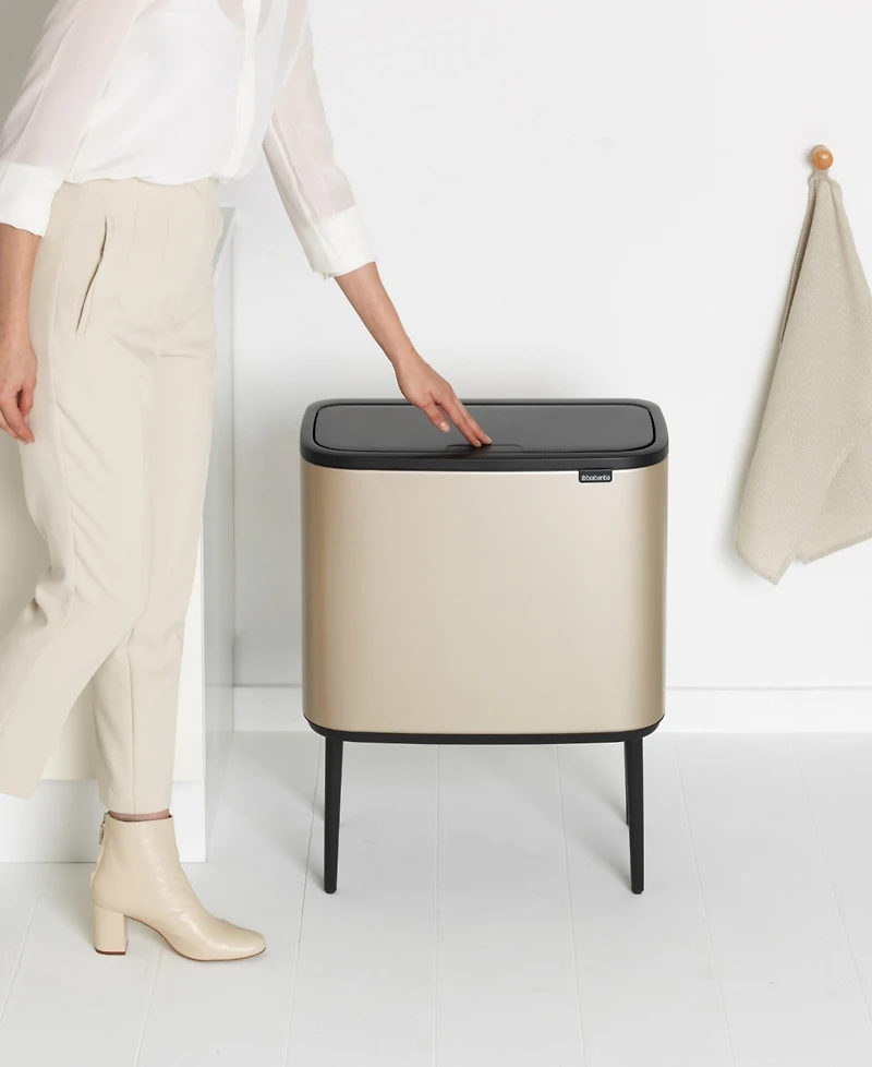 Brabantia Bo Touch Top Trash Can, 9.5 Gallon