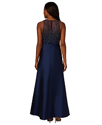Adrianna Papell Women's Beaded Taffeta Ball Gown