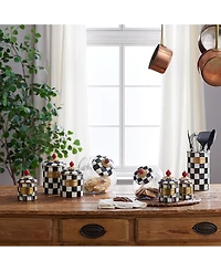 Mackenzie-Childs Cookie Jar with Courtly Check Lid