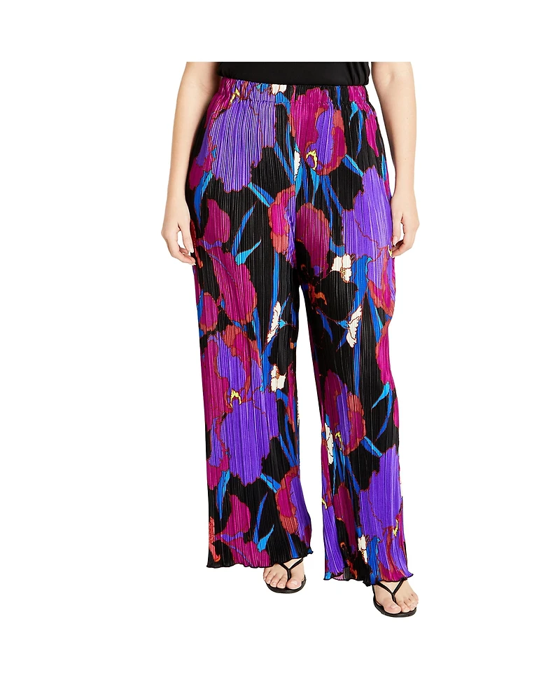 City Chic Plus Size Kira Print Pant
