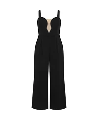 City Chic Plus Flaunt It Jumpsuit