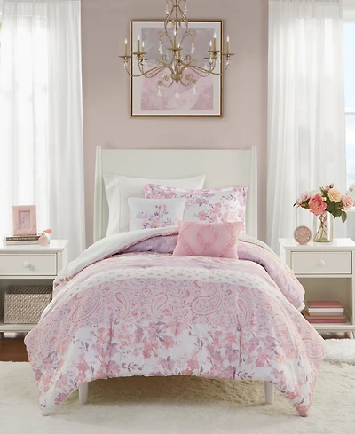 Intelligent Design Oliena Floral Paisley 4-Pc. Comforter Set, Twin/Twin Xl