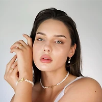 Hollywood Sensation Pearl Necklace Freshwater Pearl Necklace with Baroque Freshwater Pearls