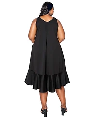 L I V D Plus Simone Sleeveless Pocket Flare Dress