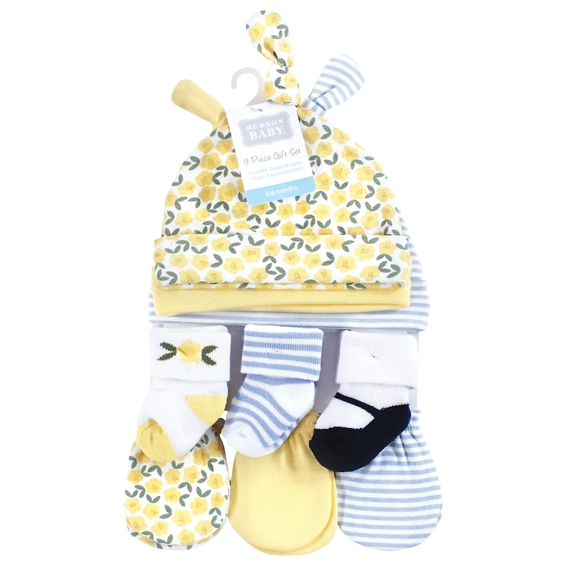 Hudson Baby Baby Girls Hudson Caps, Mittens and Socks Set