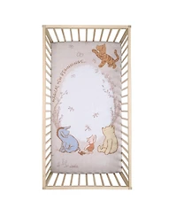 Lambs & Ivy Disney Baby Pooh Bear & Pals Photo Op Cotton Baby Fitted Crib Sheet