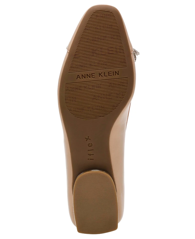 Anne Klein Women's Cassidy Rhinestone Bow Ballet Flats