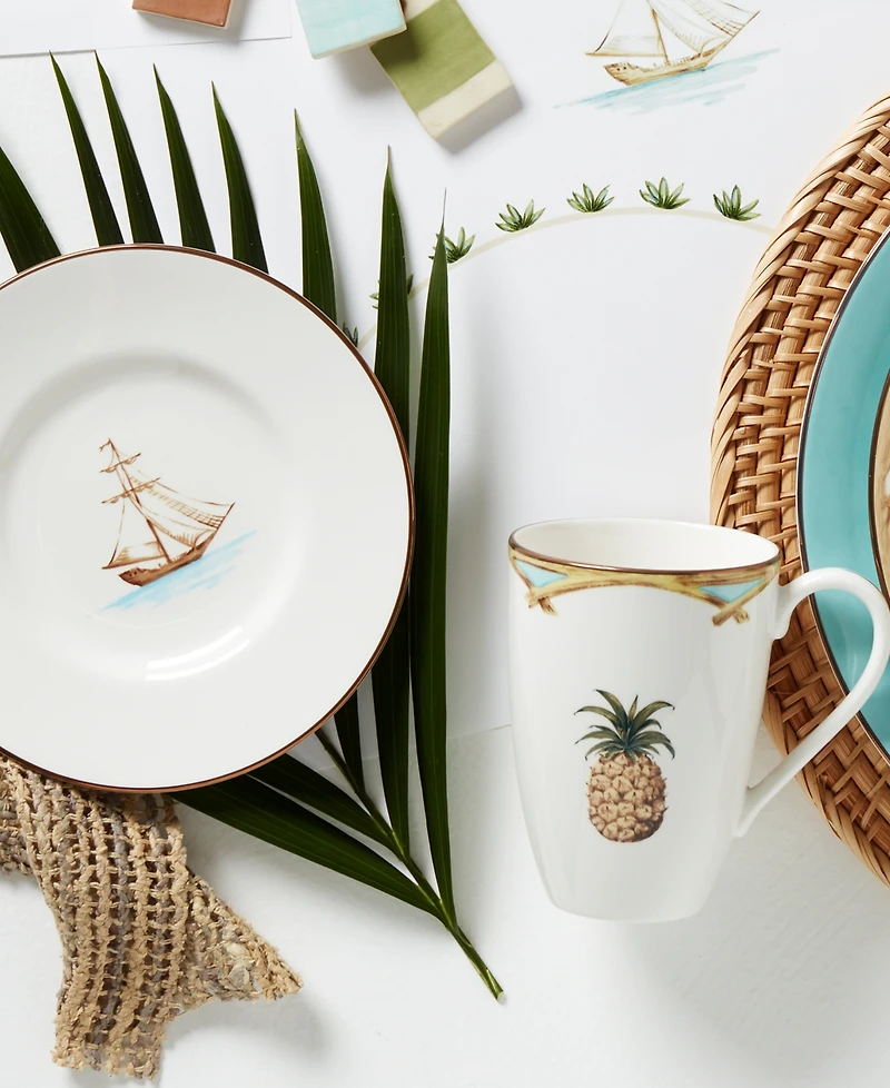 Lenox British Colonial Bamboo Mugs, Set of 4