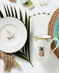 Lenox British Colonial Bamboo Mugs, Set of 4