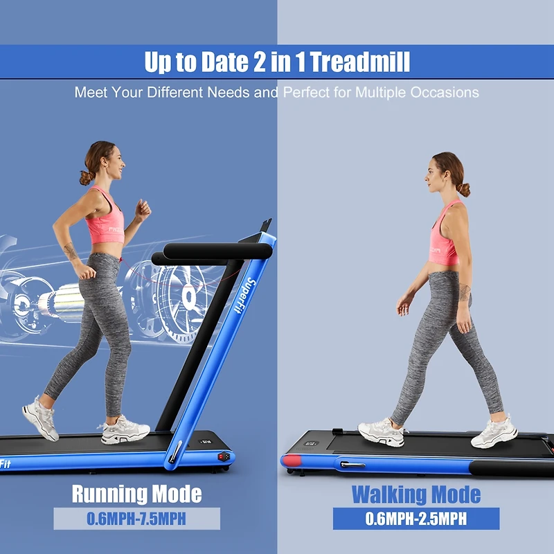 2.25HP 2 1 Treadmill