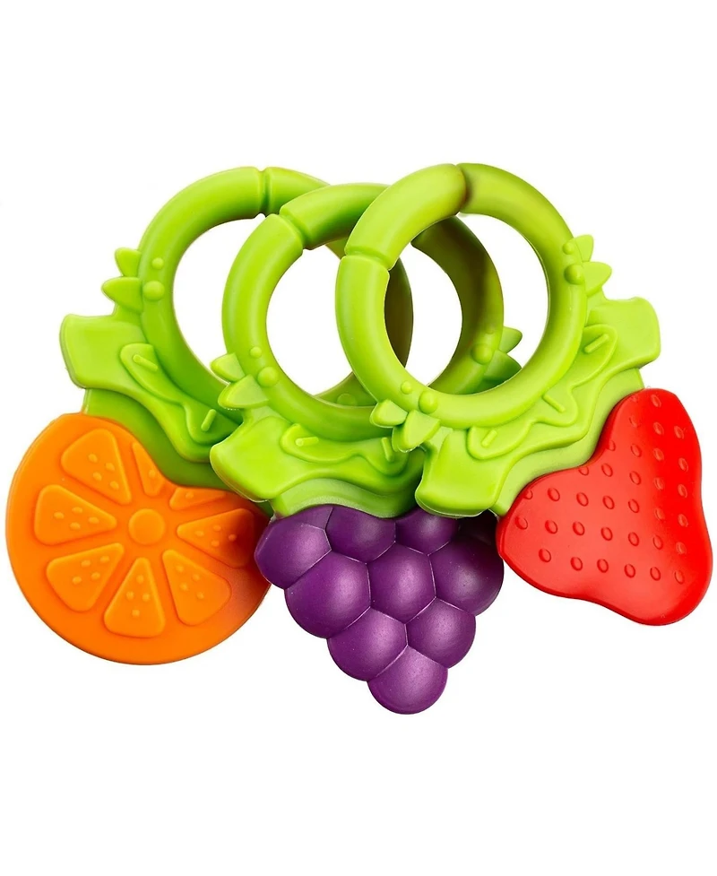 Sperric Baby Teething Toys for Newborns 0-6 Months | Textured Silicone Teethers for Infants 6-12 Months | Bpa Free | Sensory Exploration | Fruit Shape