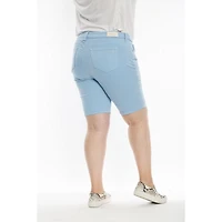 Slink Jeans Plus Mid Rise Bermuda Shorts