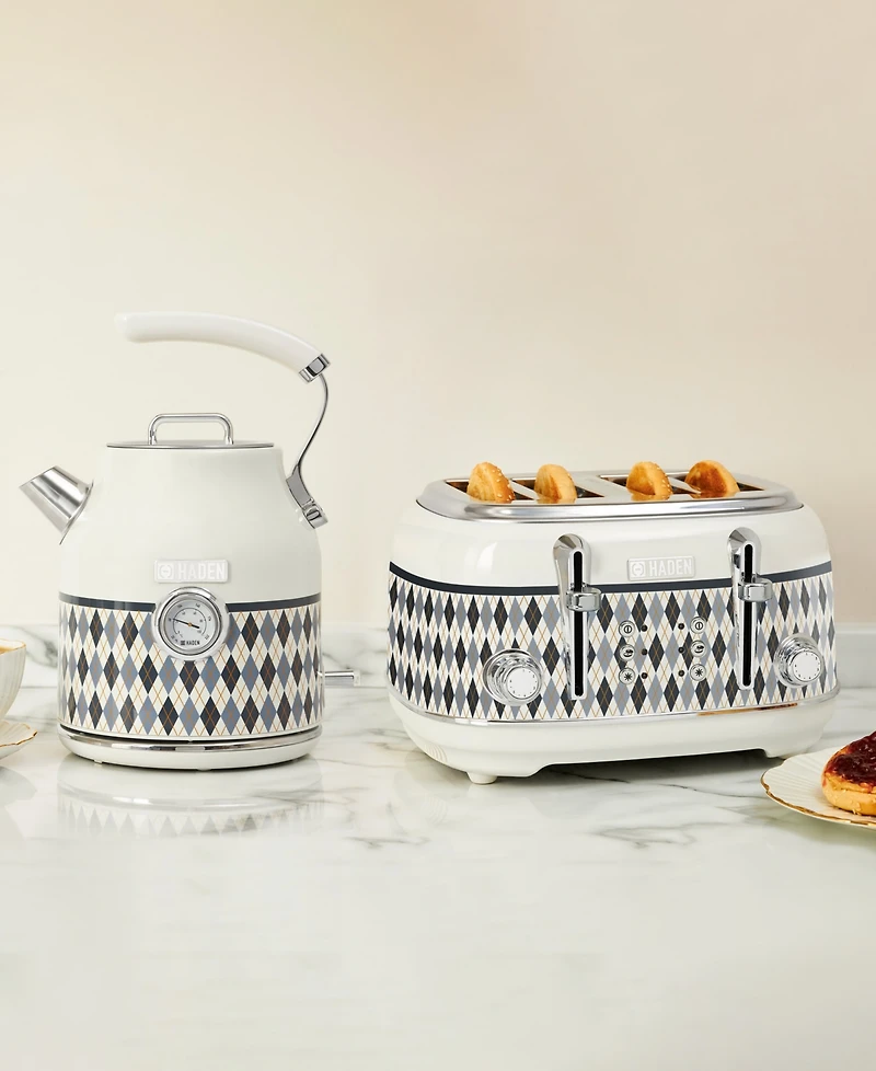 Haden Argyle 4-Slice Wide-Slot Self-Centering Toaster, 75140