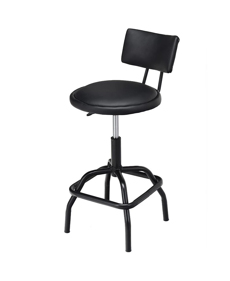 Sugift Adjustable Swivel Vintage like Pu Leather Bar Stool