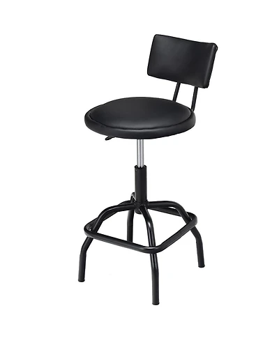 Sugift Adjustable Swivel Vintage like Pu Leather Bar Stool