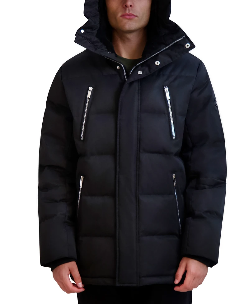 Karl Lagerfeld Men's Heavy Quilted Parka