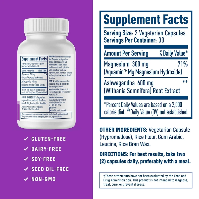 NativePath Native Balance, 3-in-1 Multivitamin, 60 Capsules