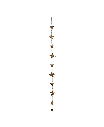 Slickblue Iron Hummingbird Rain Chain 69L