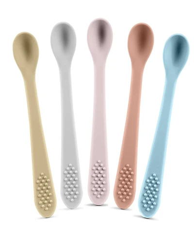 Sperric Baby Spoons First Stage Silicone Baby Spoon & 2013; Self Feeding Baby Utensils & 2013; Infant Spoons First Stage Baby Feeding Spoon