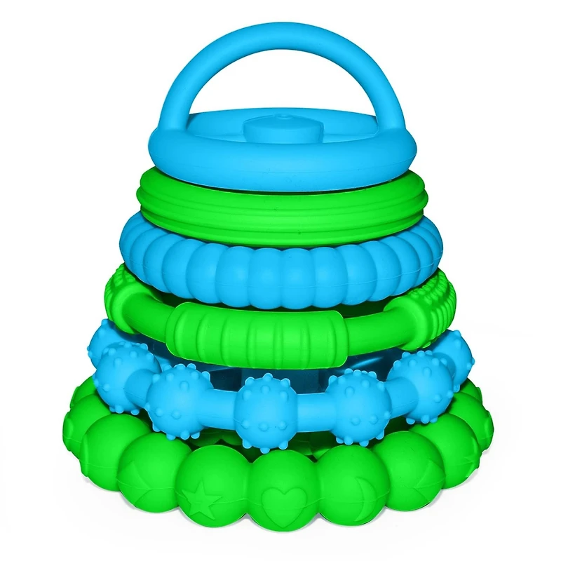 Sperric Toddler Stacking Silicone Toy – Premium Toys for Teething Interactive and Fun Made of Soft Sil