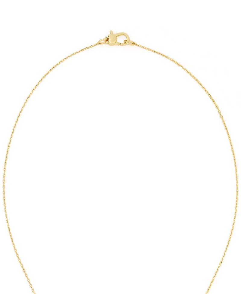 Diamond Bead Frame 16" Pendant Necklace (1/4 ct. t.w.) in 14k Two-Tone Gold