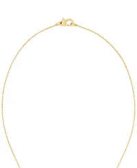 Diamond Bead Frame 16" Pendant Necklace (1/4 ct. t.w.) in 14k Two-Tone Gold