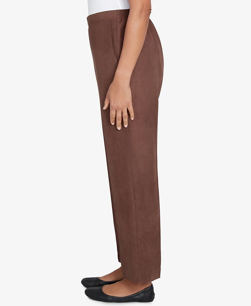 Alfred Dunner Women's Wine Country Classic Slant Pocket Short Length Pant