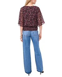 Sam & Jess Women's Smocked-Waist Top