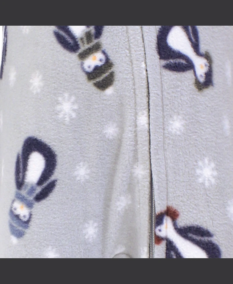 Hudson Baby Boys Snug Fleece Jumpsuit for Daytime & Dreamtime