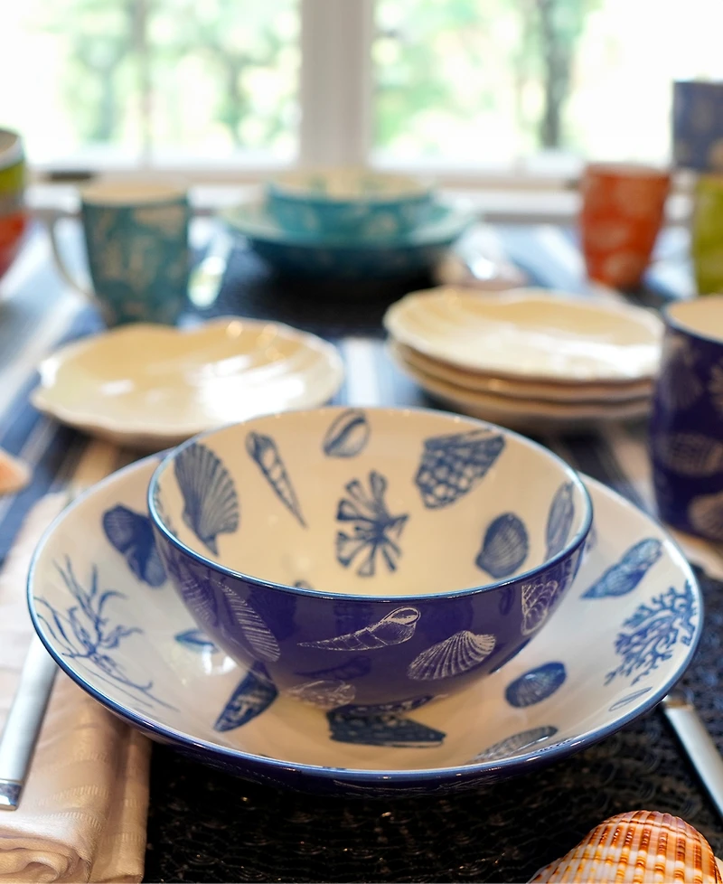 Certified International Seaside Set of 6 All Purpose Bowl, 6.25" 6 Asst