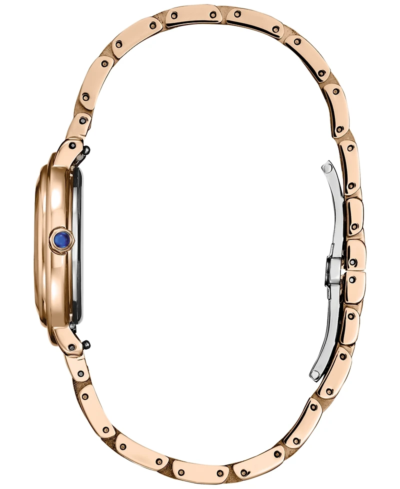 Citizen Eco-Drive Women's L Arcly Diamond Accent Rose Gold-Tone Stainless Steel Bracelet Watch 31mm
