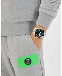 Plein Sport Men's Urban Pulse 3 Hand Date Quartz Two Tone Bracelet 47mm