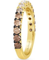 Le Vian Chocolate Ombre Diamond Band (1 ct. t.w.) in 14k Rose Gold or 14k Yellow Gold