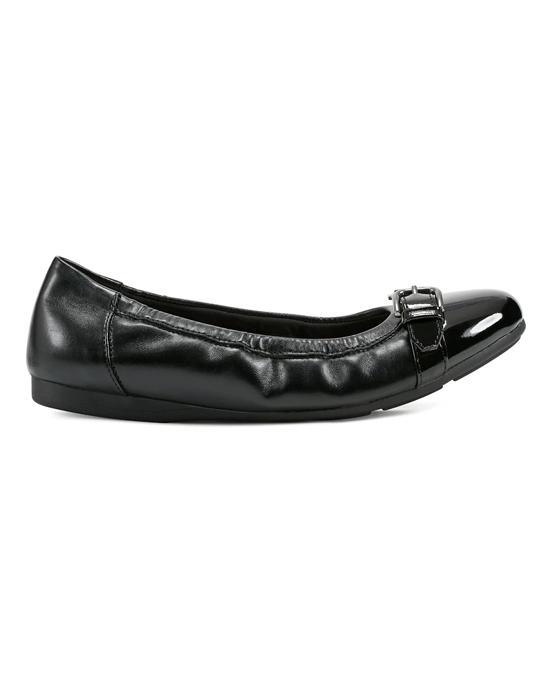 Easy Spirit Women's Kenna Buckle Slip-On Ballet Flats