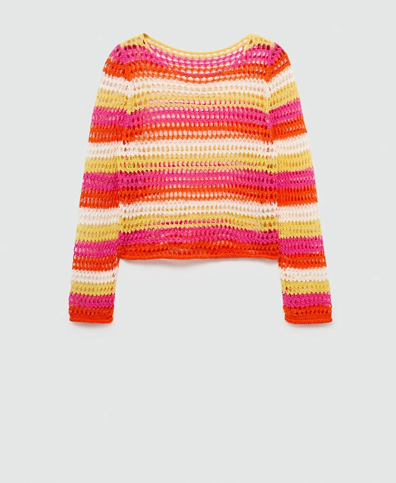 Mango Women's Combined Crochet Sweater