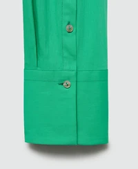 Mango Women's Buttoned Cotton Shirt