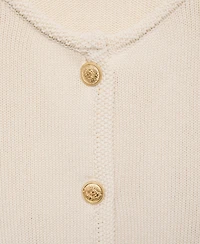 Mango Women's Jewel Button Detail Knitted Cardigan