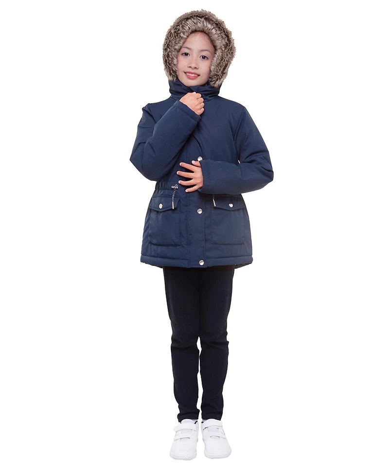 Rokka&Rolla Girls Sherpa Fleece Lined Parka Coat 4-18