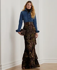 Lauren Ralph Women's Straight-Fit Denim Shirt