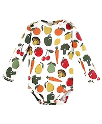 Touched by Nature Baby Boys Unisex Natural Cotton Long-Sleeve One-Piece