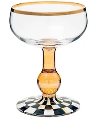Mackenzie-Childs Courtly Check Coupe Glass