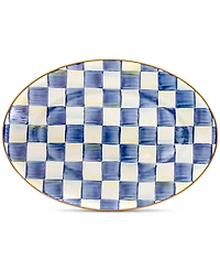 Mackenzie- Childs Royal Check Small Oval Platter