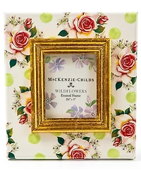 Mackenzie-Childs Wildflowers Green Frame, 2.5" x 3"