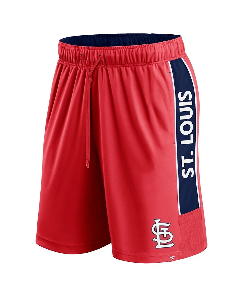 Fanatics Men's Red St. Louis Cardinals Win the Match Defender Shorts